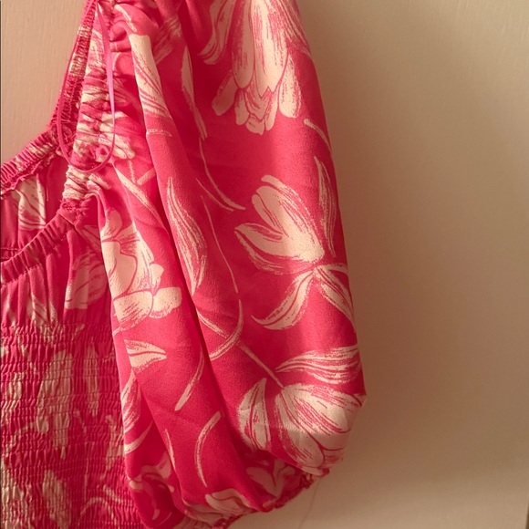 Moon River Pink Floral Dress - Picture 3 of 8